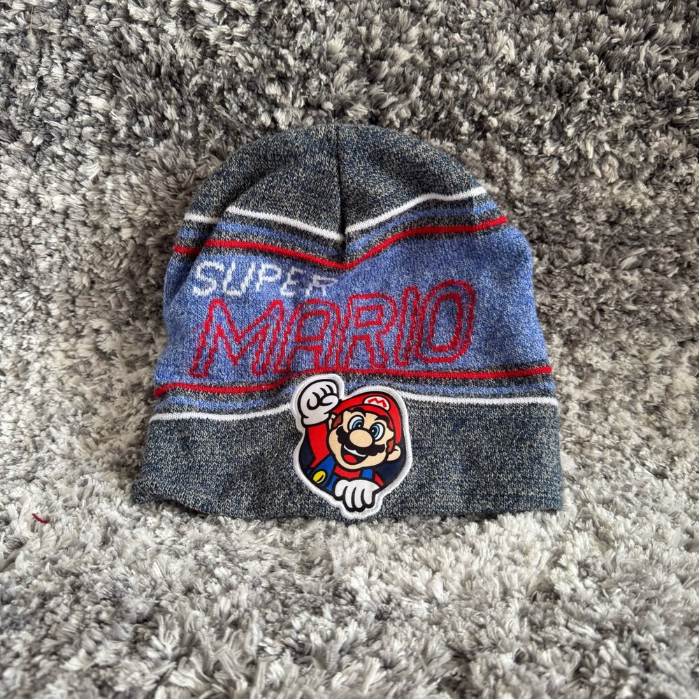 Nintendo Super Mario Blue Knit Hat